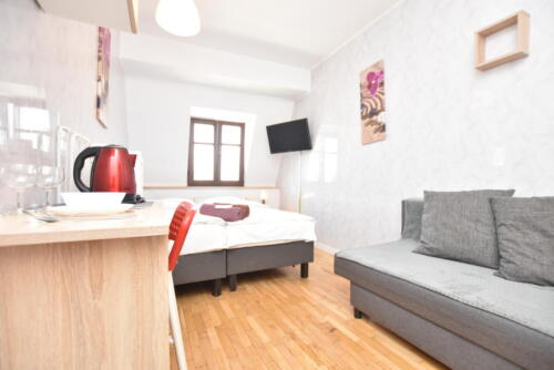 City Central Hostel Wrocław - pokój prywatny, wspólna łazienka. ul. Igielna 40, Wrocław Rynek. 